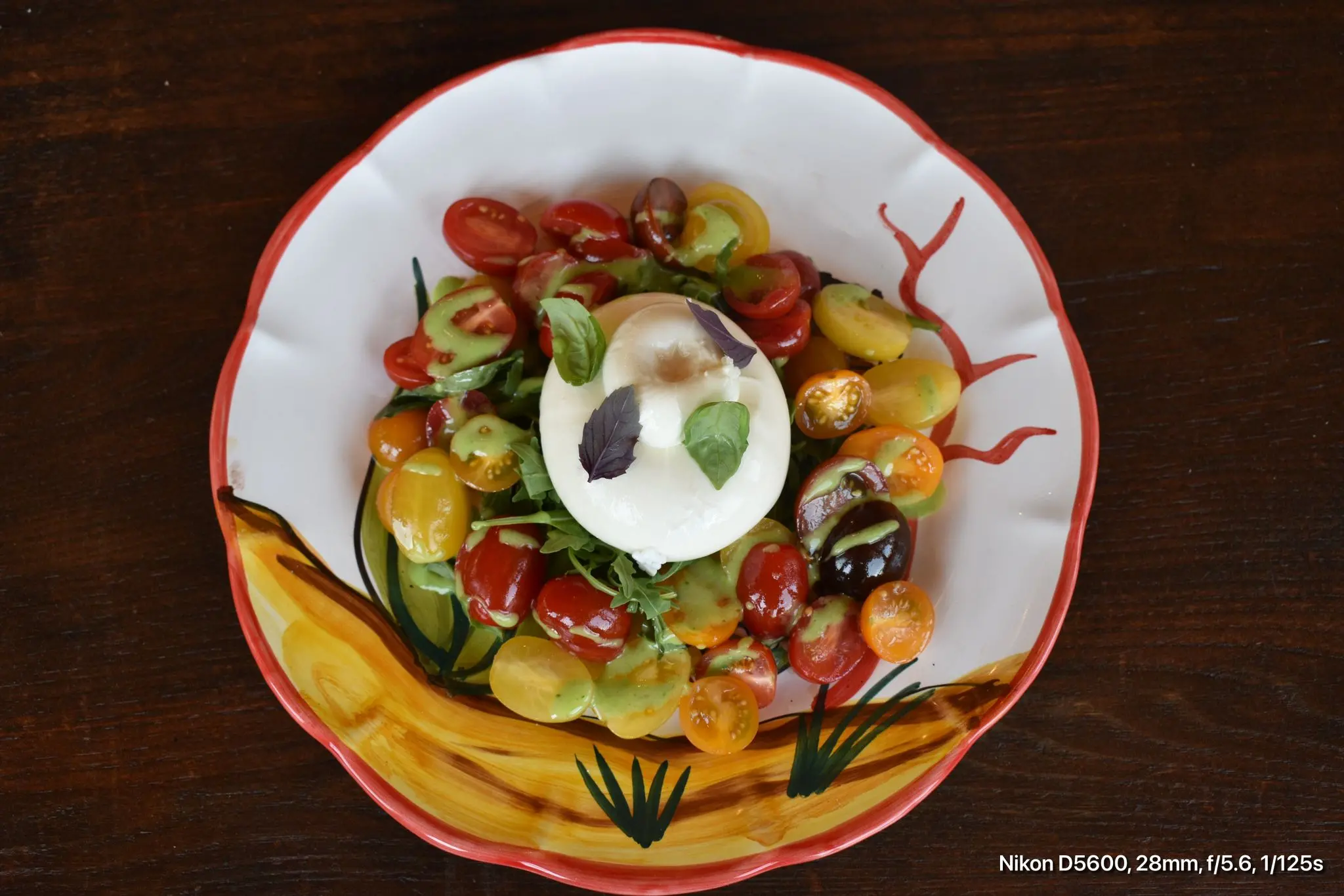Burrata mit Tomaten bei Mamà